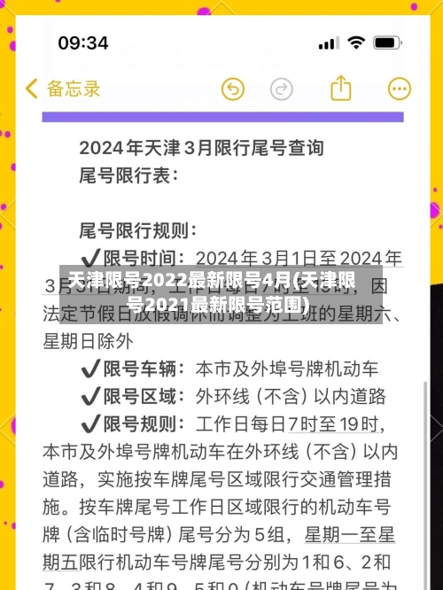 天津限号2022最新限号4月(天津限号2021最新限号范围)