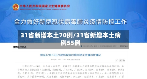 31省新增本土70例/31省新增本土病例55例