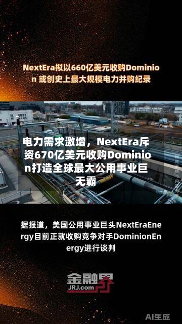 电力需求激增	，NextEra斥资670亿美元收购Dominion打造全球最大公用事业巨无霸-第3张图片