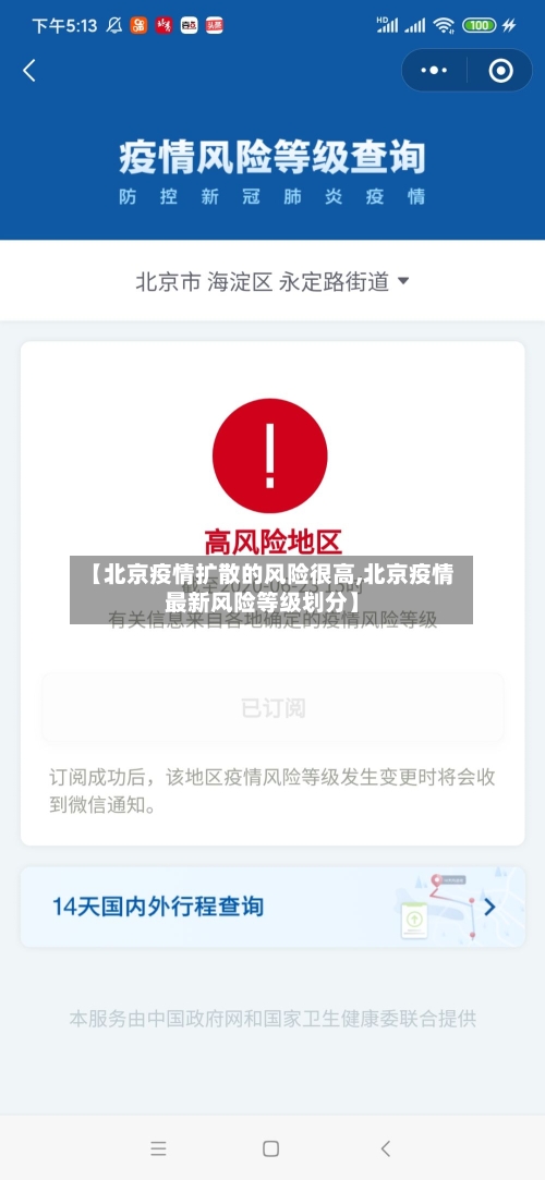 【北京疫情扩散的风险很高,北京疫情最新风险等级划分】