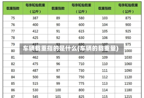 车辆载重指的是什么(车辆的载重量)-第3张图片