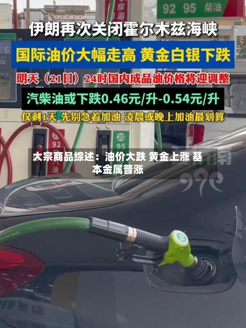 大宗商品综述：油价大跌 黄金上涨 基本金属普涨