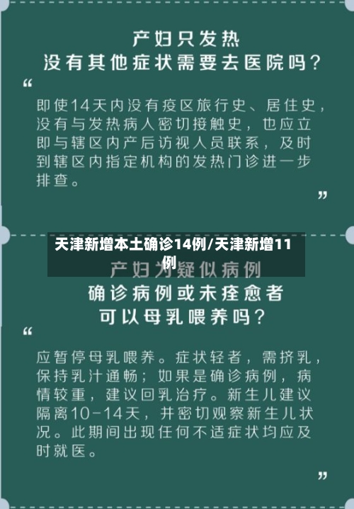 天津新增本土确诊14例/天津新增11例