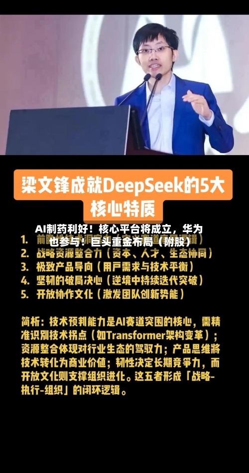 AI制药利好！核心平台将成立，华为也参与！巨头重金布局（附股）-第2张图片