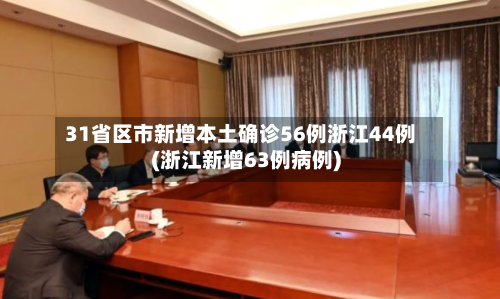 31省区市新增本土确诊56例浙江44例(浙江新增63例病例)