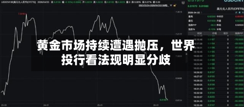 黄金市场持续遭遇抛压，世界投行看法现明显分歧
