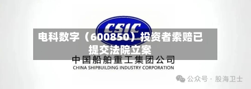 电科数字（600850）投资者索赔已提交法院立案