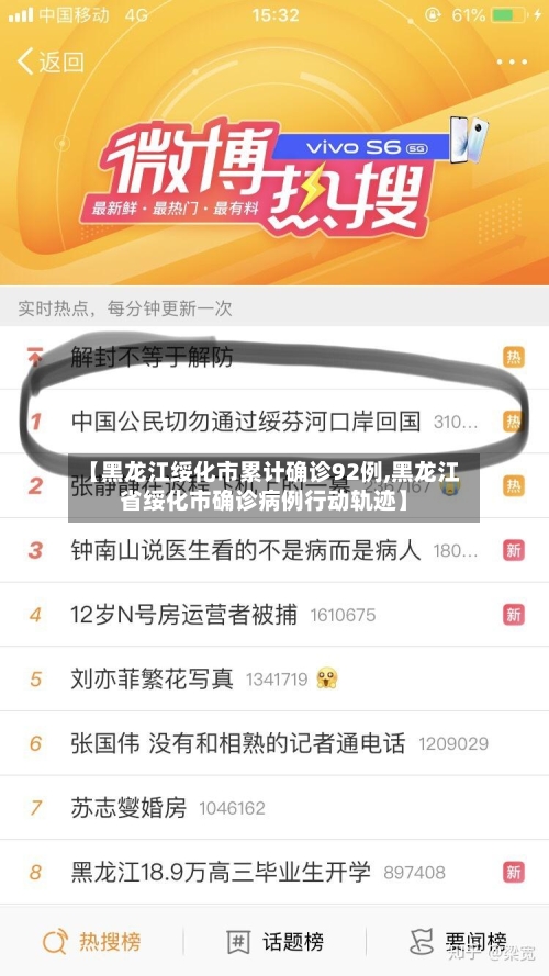 【黑龙江绥化市累计确诊92例,黑龙江省绥化市确诊病例行动轨迹】